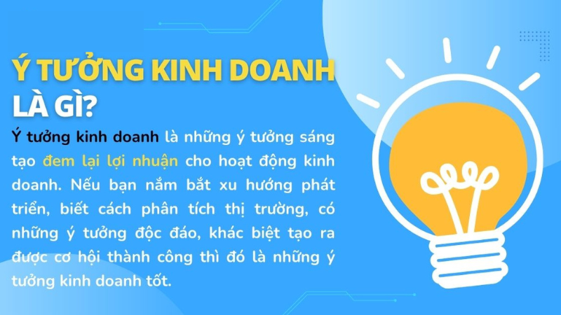 ý tưởng kinh doanh sáng tạo